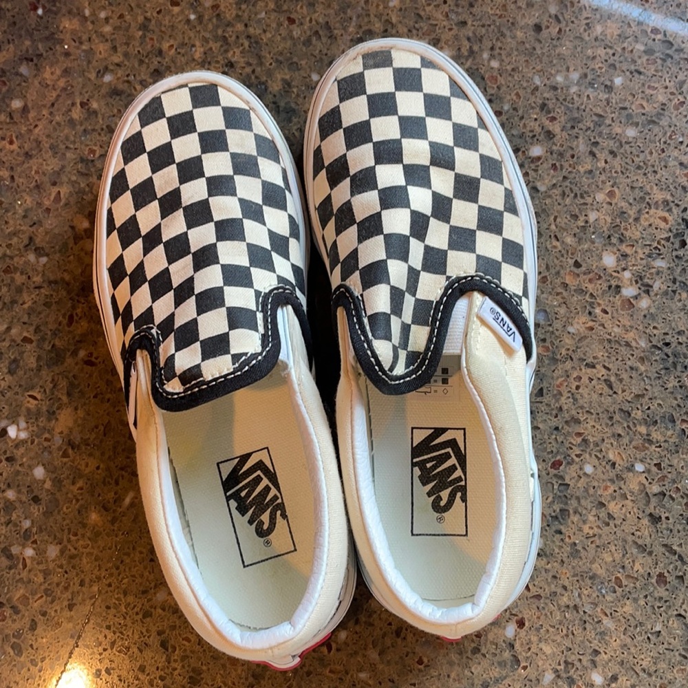 Vans classic slip on checker board